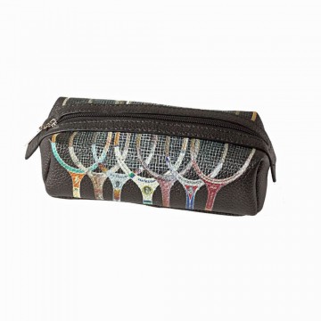 Toiletry Bag | Racquet Line Up | Black | Mini